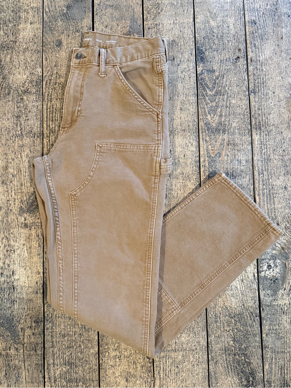 Old Navy Men's workwear Pants in washed khaki